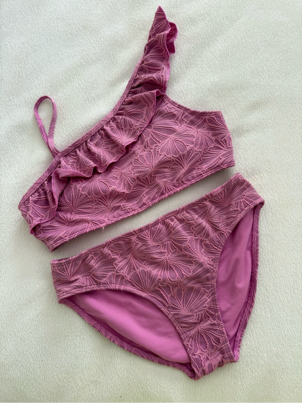 ABERCROMBIE KIDS Mauve Pink Floral Lace Bikini Set